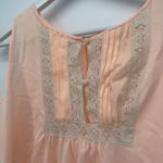 Miss Elaine Vintage Bright Peach Nightgown Dress Mini Lounge Size Small Coquette Pink Photo 3