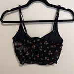 Gilly Hicks  Women’s Crop Tank Top Sheer Push Up Paisley Print Sz S EUC Photo 2