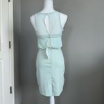 BCBGeneration NWT Women's Mesh Dress, Light Green Mink Size 4 Mini Sleeveless Photo 3