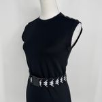 Kappa Logo Belt Mini Dress Size Extra Small Black Athleisure Sporty Streetwear Photo 6