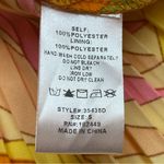 Milk & Honey Brightly Colored Geometric Pattern Pleated Halter Dress Small NEW Yellow Photo 3