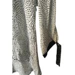 Habitat  Clothes To Live In polka dot Tie Sleeve Button Up Top Size M 33808 Photo 4