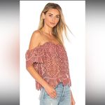Lovers + Friends NWT  Life’s a‎ Beach Lace Off the Shoulder Top Photo 3