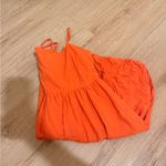 Orange Bubble Game Day Dress Medium Photo 2