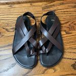 ALDO Zara Brown Sandals with Crisscross Straps Photo 1