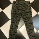 L'Agence Margot Jeans Camo Pattern Gold Side Stripe Stretchy Olive Green sz 32 Photo 3