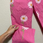 Lilly Pulitzer  Vintage Pink Daisy Flower Cropped Pants Photo 3