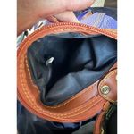 Vintage 80s Carina Intl Inc Waterproof Leather Purple Tan Golf Bag Backpack Nove Photo 10