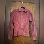 wilson's leather Wilson’s Leather Red Leather Shirt Jacket Size M Photo 1