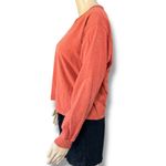 Harley Davidson Womens T Shirt Top Long Sleeve Pullover Crew Neck Orange Medium Photo 4
