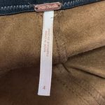 Free People  Never Let Go Brown Faux Suede Leather Skinny Leggings Pants Size 4 Photo 4