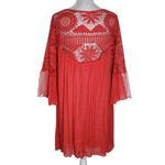 Rebellion  Coral Mini Dress with Lace Detail NWT Size Large Wedding Guest Dress Photo 1