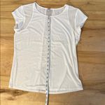 Athleta White Short Sleeve Tee Size Petite XS Photo 4