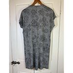 J. Jill Wearever Collection Dress Women's Small Sleeveless Floral Office Church Black Photo 2