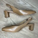 Talbots Kelsey Slingback Pumps Nude Nappa Leather Almond Toe Women’s Size 6.5 Photo 7