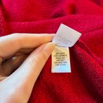 St. John NWT  Women’s Wool Blend Red Lace Up Bow Knit Short Sleeve Dress Size 12 Photo 6