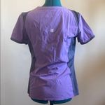 Scrubstar Purple and Gray Women's scrub Top Photo 7