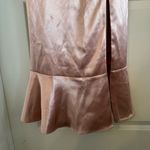 Birdy Grey  Eugina Convertible Midi Dress Shiny Satin Rose Gold Photo 4