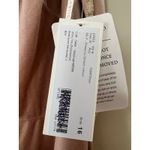 Jenny Yoo NWT  Cybill Dress BHLDN Prosecco Velvet 16 One Shoulder Side Slit Photo 5