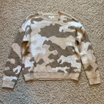 Lucky Brand Beige Camo Pullover Sweater Neutrals Photo 0