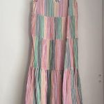 Marine layer  Resort Corinne Maxi Striped Dress Size L Pastel Stripe Sleeveless Photo 2