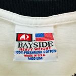 Bayside Heavyweight Ringer Cropped T Shirt The Beach Medium White Photo 4