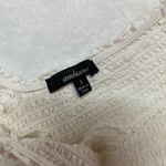 Ambiance Apparel  White Stretch Crop Top, Small Photo 4