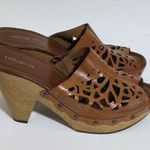 Francesca's Collections Indigo Rd. Kairri Cutout Platform Slides – Size 8½ Brown Photo 2