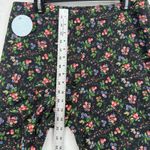 Hill House Winston Floral Print Wide Leg Pants Black Pink Blue XL Extra Large Photo 2