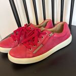 Hotter ChaseāLeather Ortholite pink side zip sneakers size 6.5 Photo 5