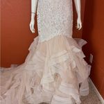 ALLURE COUTURE Elegant Lace and Tulle Wedding Dress Pink Size 12 Photo 12