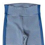 Koral  Katylyn Redford Lapis Blue White Gingham High Rise Flare Pants size S Photo 7