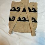 Hand &Heart Beige and Black Crochet Tote Bag Tan Photo 2