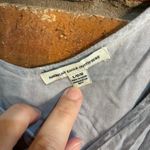 American Eagle womens chambray crossover front ruffle skort romper blue large Photo 2