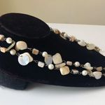 Vintage Long Boho Shell Style Necklace White Photo 2