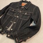 Guess  authentic original Jeans women small vintage denim black jacket 100 cotton Photo 2