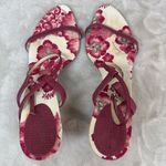 Burberry Burgundy Floral Women Shoes SZ:7 Photo 1