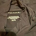 Tahari Size XL Mock Neck Black Long Sleeve Top Photo 2