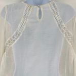 Versona Boho Top Sz Large Embroidered Festival Sheer Lace Cottage Hippie Lace Photo 6