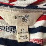 Terra & Sky Women's Plus Size Everyday Sleeveless Swing Dress With Side Pocket Photo 4