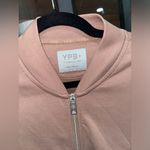 Abercrombie YPB bomber jacket scuba zip up taupe workout active airessentials Brown Size L Photo 3