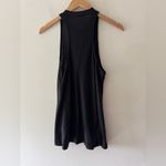 Free People  We The Free Long Tank Top Ribbed Racerback Womens Sleeveless Black Photo 1