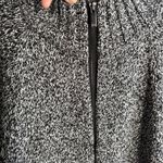 Jones New York Signature Full Zip Up Sweater Bell Sleeves Pockets, Size MP Photo 2