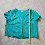 a.n.a  Top Size Large V Neck Button Front Boxy Cut Photo 6