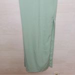 Abercrombie & Fitch Women's Sage Green Sleeveless Tie Front Midi Dress size XS Photo 4