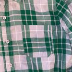 Hot Topic Harry Potter Slytherin plaid flannel button down shirt size small Photo 1