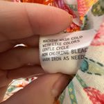 Rachel Zoe Floral Boho Linen Blend Wrap Blouse Tie Front Ruffle Top L NWT Photo 5