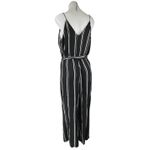 Ann Taylor  LOFT Black White Striped Tie Waist Sleeveless Cami jumpsuit Size 8 Photo 1