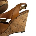 Chloé Chloe Brown Platform Sandals size 6.5 Renna Leather Ankle Strap Cork Wedge Photo 8