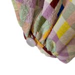 Stine Goya Karin Plaid Multicolor Checkered Women's Blouse size small Yellow Photo 10